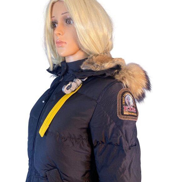 Parajumpers Women's S Long Bear Navy Blue Down Insulated Jacket Arctic Parka \* - Picture 5 of 17